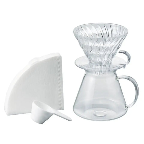 V60 Glass Dripper & Server Set